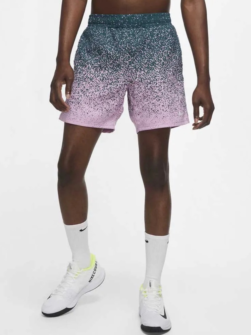 Nike Court Rafa Short 7in Dark Atomic teal & Pink Rafael Nadal Size L